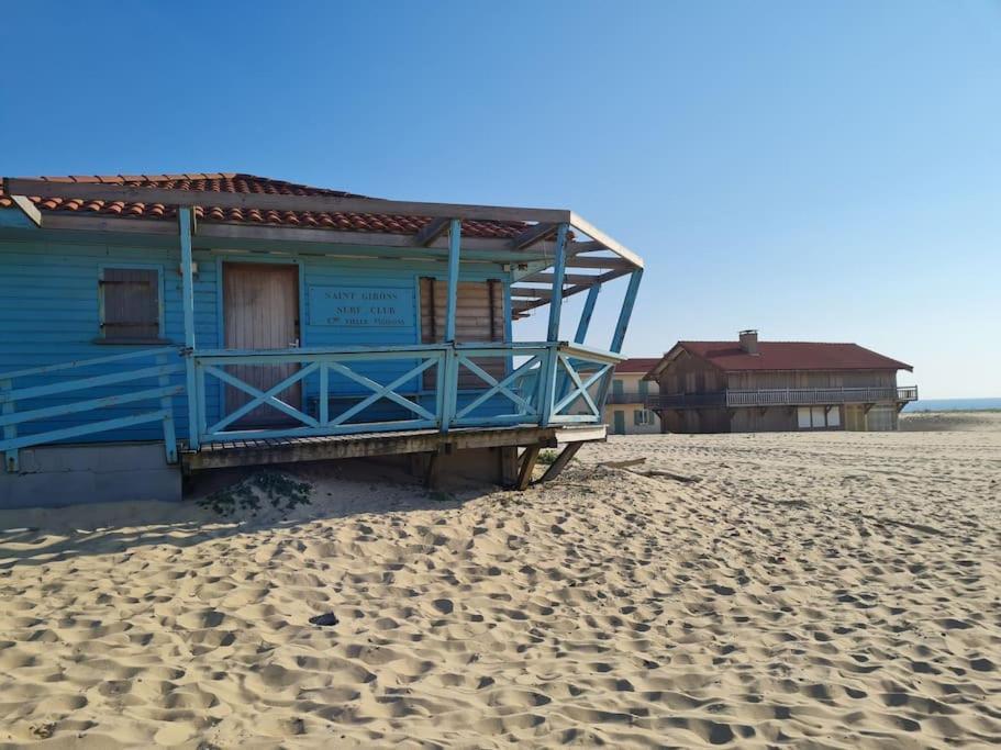 Superbe Studio A 8Mn En Voiture De La Plage Linxe Esterno foto